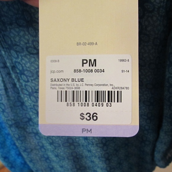 🆕️Beautiful sheer SJB teal blouse SOLD!!!!!! - Picture 2 of 4